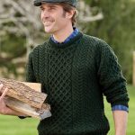 Mens Irish Sweater | Aran Merino wool | Vermont Country Sto