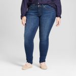 Women's Plus Size Curvy Skinny Jeans - Universal Thread™ Dark Wash .