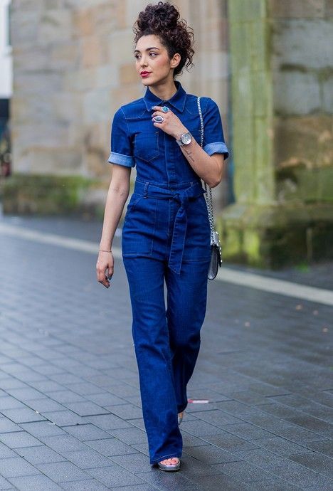 What to wear with jeans jumpsuit 50+ best outfits | Denim outfit .