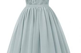 Amazon.com: LLBubble Women's Short Lace Women Dress Halter Junior .