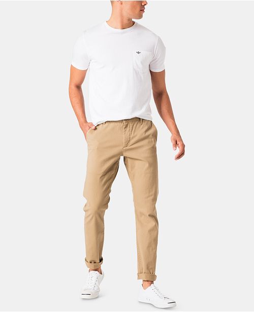 Dockers Men's Skinny-Tapered Fit Performance Stretch Khaki Pants .