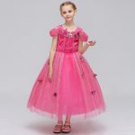 Kids designer clothes Cinderella 10 years little girl gowns long .