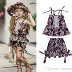 2020 Wholesale HOT SELL Summer Kids Designer Clothes Girls Flower .