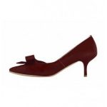 EUGER Bow Kitten Heel Pumps|Red| In Shoes | JESSICABUURM