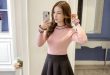 Fs0585a 2018 New Korean Style Clothing Ladies Pretty All Matched .