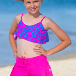 Sunshine Zone Kids Girls Swim Shorts Boardshorts - Wabasso Beach .