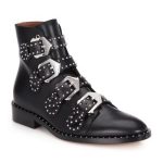 Givenchy - Elegant Studded Buckle Leather Ankle Boots - saks.c