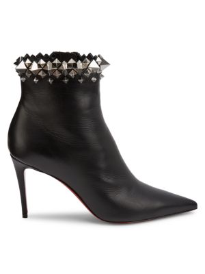 Christian Louboutin - Firmamma Studded Leather Ankle Boots - saks.c