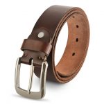 Genuine Leather Belts For Men, 100% Full Grain Leather Belt, With .
