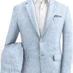 Italian Herringbone Blue Linen Suit : MakeYourOwnJeans®: Made To .