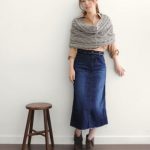 Long denim skirt with ankle boots | Long denim skirt, Clothes .