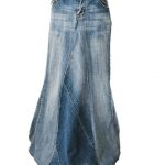 Long Denim Skirt with Train by Whimsical Jean Skirts Perfect .