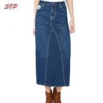 Women Wholesale Elegant Long Jean Denim Skirts - Buy Long .