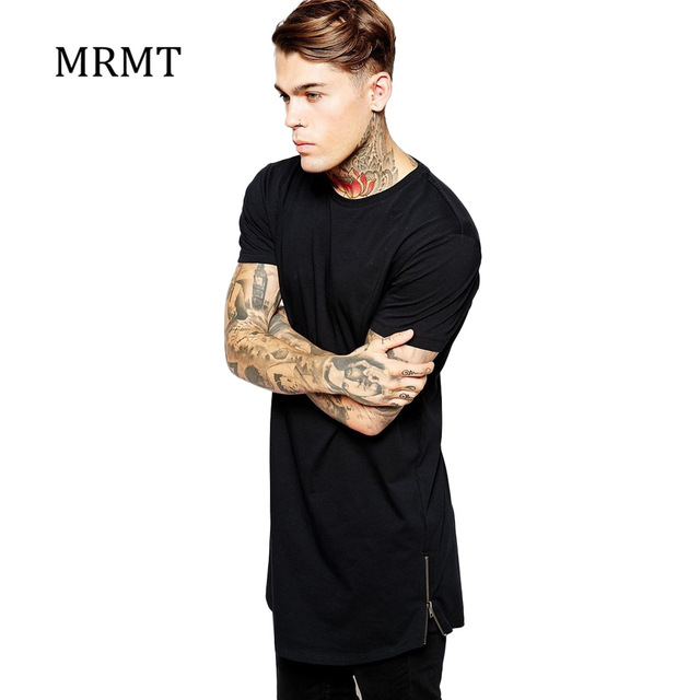 MRMT Mens long t shirt Streetwear Hip Hop Black t-shirt 2018 .