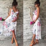 Summer Women Mother Casual Floral Falbala Pregnant Dress For .