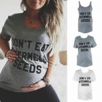 Pregnant Womens Summer Casual Blouse Funny Vest T-Shirt Tops .