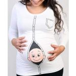New Maternity Pregnancy Clothes Baby Print Funny Maternity .