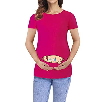 Amazon.com : Maternity T-Shirt Maternity Clothing Breastfeeding .