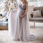 2020 Maternity Dresses For Photo Shoot V Neck Sequins Design .