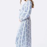 Prettiest blue maternity dress - perfect for a baby boy baby .