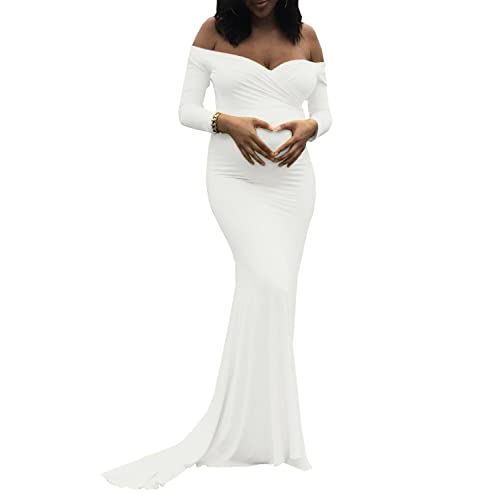 White Maternity Dresses for Baby Shower: Amazon.c