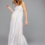 Splendid Button Detail Maternity Maxi Dress | Motherhood Materni