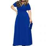 Blue Maxi Dress Plus Size: Amazon.c
