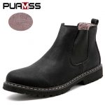 Men Boots Shoes 2018 New Winter Male Chelsea Boots for Men Leather .