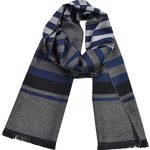 Malfroy Mens Winter Cashmere Scarf Striped Fashion Formal Soft .