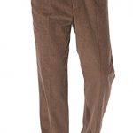 Mens Luxury Cotton HIGH-Rise Corduroy Adjustable Pleated Trouser .