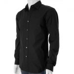 Black Dress Shirt, Black Men's Dress Shirts, Custom Black Shirts .