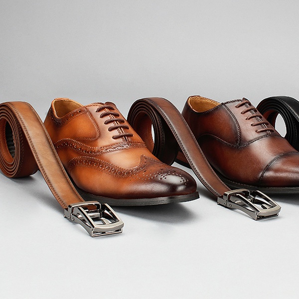 Up To 78% Off on Men's Dress Shoes and Free Belt | Groupon Goo
