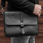 Leather messenger bag men, Leather shoulder bag, Mens briefcase .