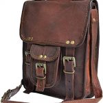 Amazon.com: 11" small Leather messenger bag shoulder bag cross .