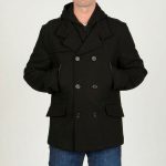 Shop Chaps Men's Black Wool-blend Hooded Peacoat - Overstock - 62907
