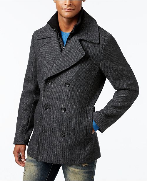 American Rag Men's Double Breasted Twill Peacoat, Created for .