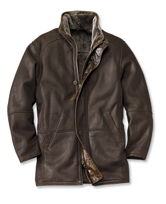 Shearling Leather Coat for Men - Orv