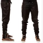 Zdddykyou Special Fashion zippers jogers Pant Men Black Joggers .