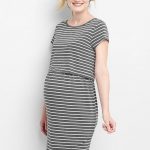 Maternity Stripe Layered Nursing T-Shirt Dress | Dresses, Shirt .