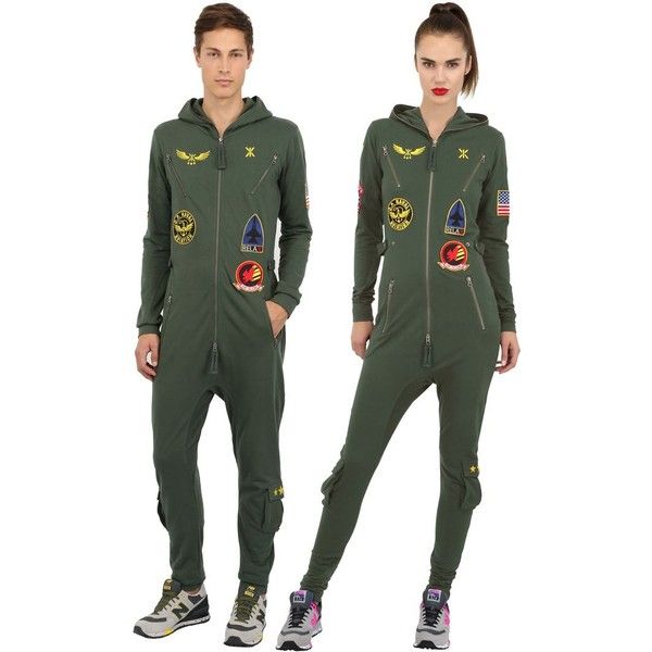 Onepiece Women Aviator Cotton French Terry Jumpsuit ($225 .