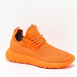 CU4TRO Bolt Caution Orange Knit Shoes | Zumi
