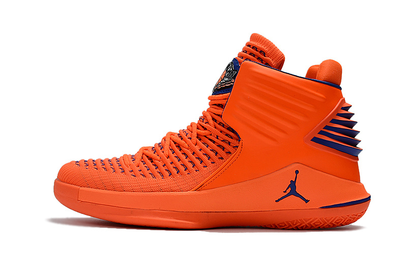 Nike Air Jordan XXXII AJ32 Orange Blue Men's Sneaker Basketball .