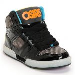 Osiris Kids NYC 83 SE Black & Heat Factor Skate Shoes | Zumi