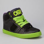 Take a look at this Black & Green NYC 83 Vulc Hi-Top Sneaker .