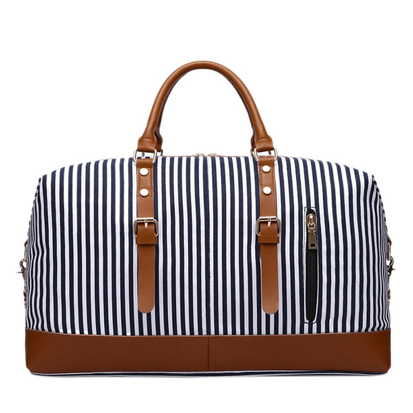 New Canvas Large Capacity Fashion Duffel Bag For Women Carry On .