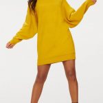 Mustard Oversized Jumper Dress from PrettyLittleThing on 21 Butto