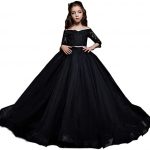 Amazon.com: hengyud Black Pageant Dresses for Little Girls Gothic .