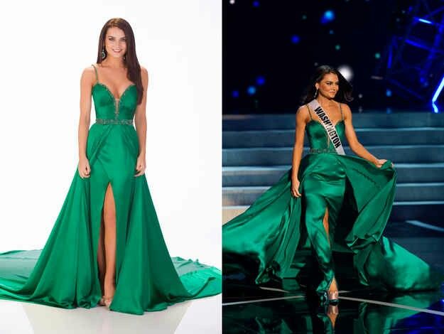 Beautiful Emerald Dress - Miss America constant | Pageant gowns .