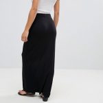 ASOS DESIGN Petite jersey maxi skirt with pockets | AS