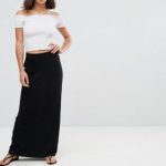 ASOS DESIGN Petite jersey maxi skirt with pockets | AS